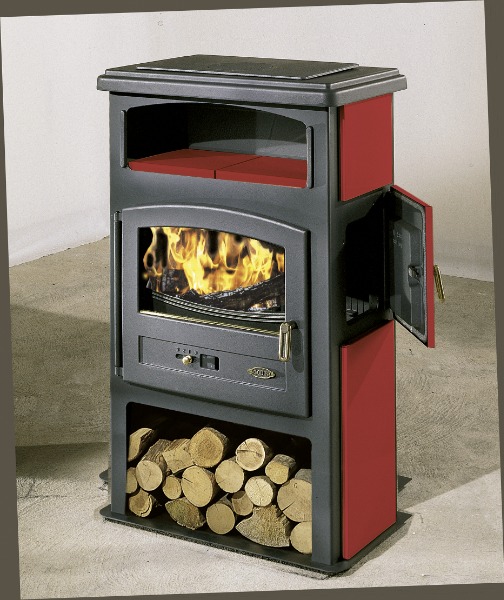 Poêle à Bois GODIN CORAIL Anthracite Brillant 10 kW